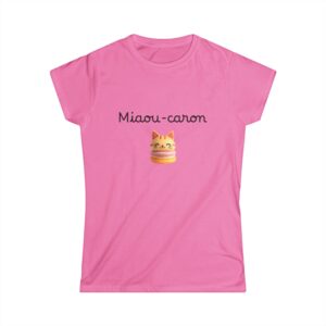Women's Pink Tshirt Miaou-Caron